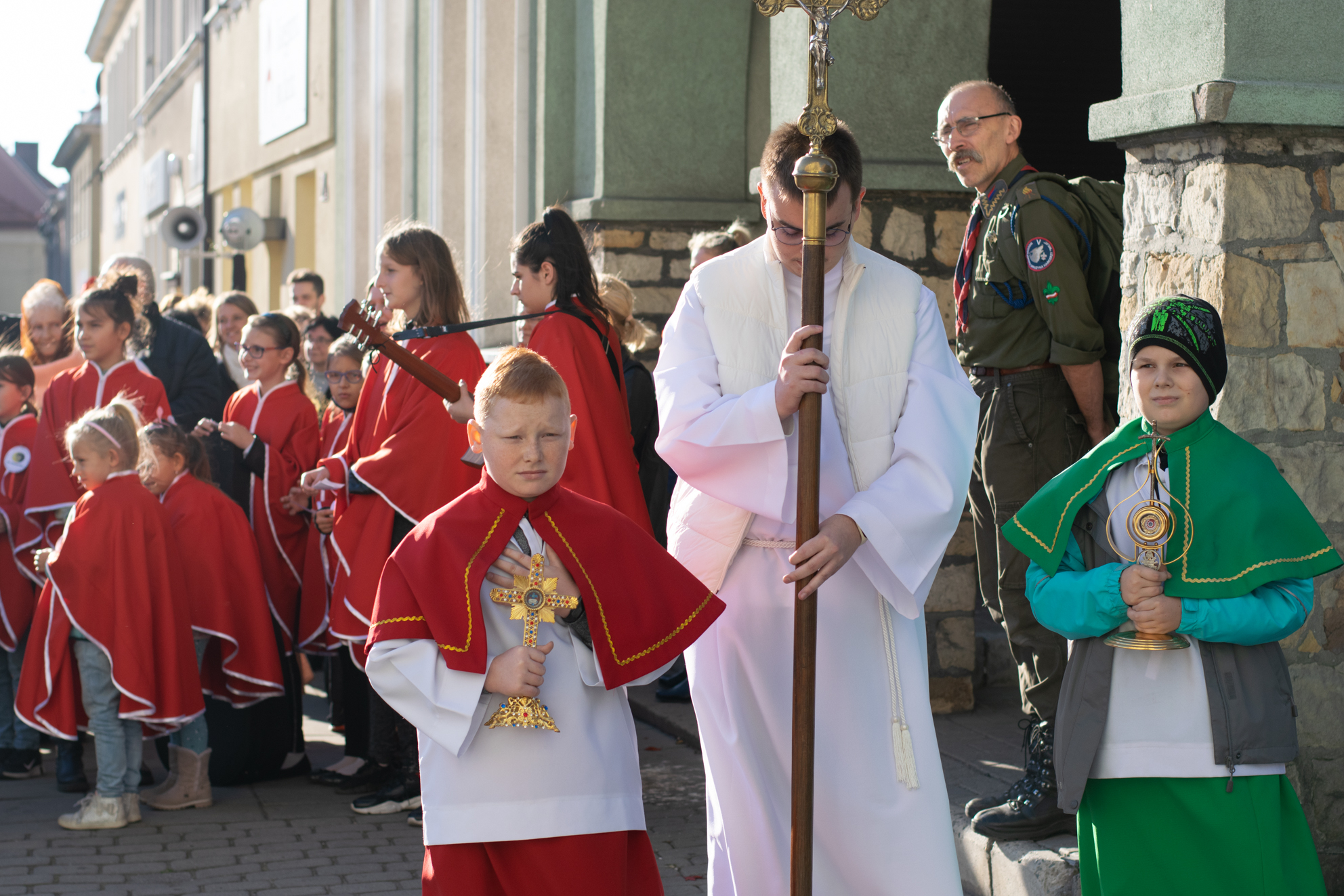 Uczestnicy Marszu wyruszyli spod pomnika św. Wawrzyńca, patrona Wodzisławia Śląskiego